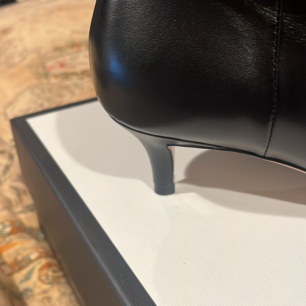 Gucci Kitten heel ankle boots Black womens 41-1/2 almost new!!!! authentic - Picture 4 of 10